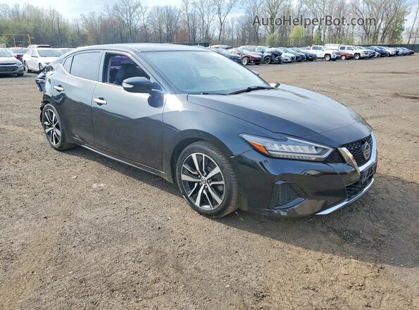 1N4AA6CV2NC503553 2022 NISSAN MAXIMA Черный Передняя правая четверть