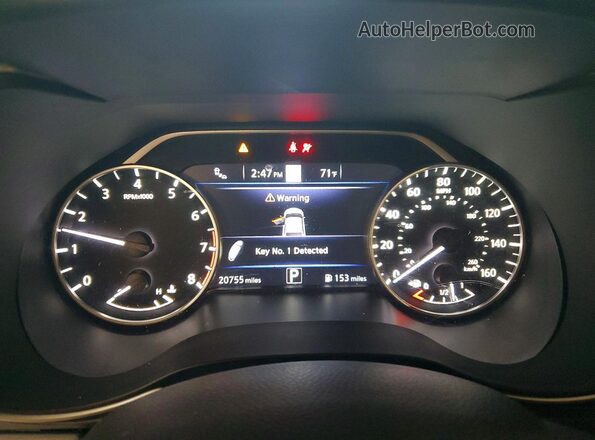 1N4AA6CV8LC383335 2020 NISSAN MAXIMA Серебряный Вид щитка приборов