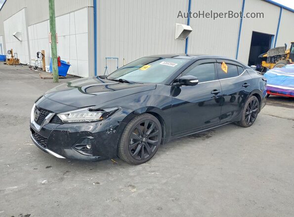 1N4AA6EV8LC368301 2020 NISSAN MAXIMA Black Առջևի ձախ երեք քառորդ տեսարան