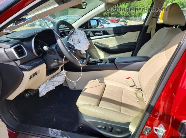 1N4AA6FV3PC513104 2023 NISSAN MAXIMA Red Vista interior delantera