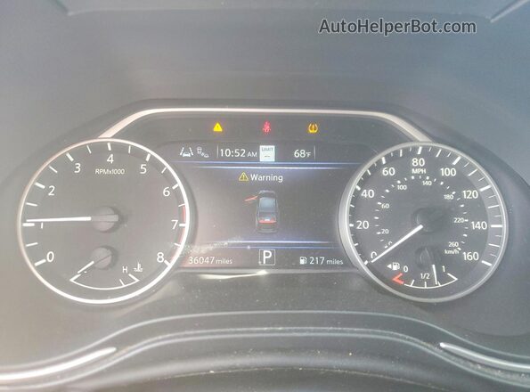 1N4AA6FV5LC367993 2020 NISSAN MAXIMA PLATINUM Black Vista del cuadro de instrumentos