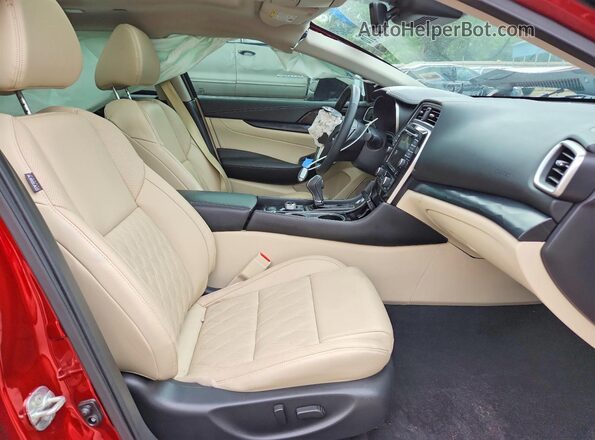 1N4AA6FV6PC503988 2023 NISSAN MAXIMA Красный Вид салона спереди