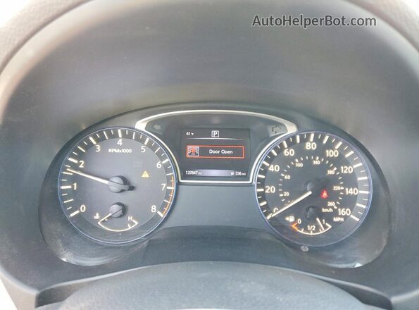 1N4AL3AP0GC269607 2016 NISSAN ALTIMA White Instrument cluster view