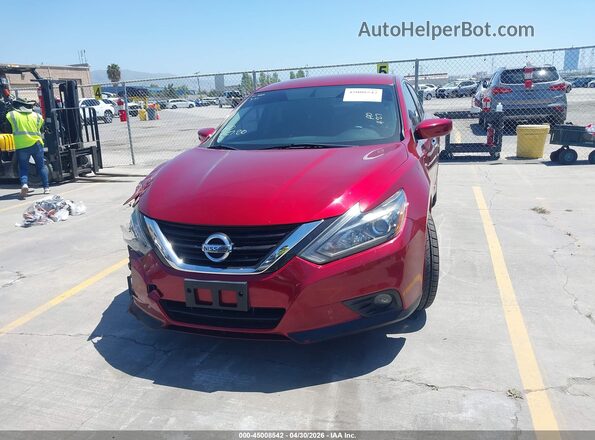 1N4AL3AP0JC284230 2018 NISSAN ALTIMA Red Vista del cuadro de instrumentos