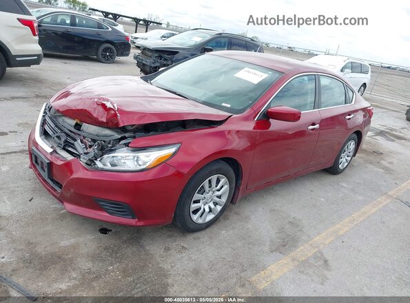1N4AL3AP1HC236472 2017 NISSAN ALTIMA Red წინა მარცხენა ხედი სამი მეოთხედიდან