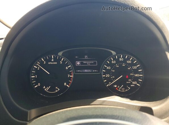 1N4AL3AP2GC178791 2016 NISSAN ALTIMA Серебряный Вид щитка приборов