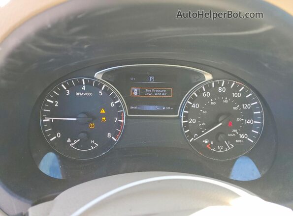 1N4AL3AP2GC202443 2016 NISSAN ALTIMA White Вид щитка приладів