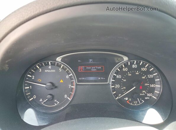 1N4AL3AP4GN352185 2016 NISSAN ALTIMA Black Instrument cluster view