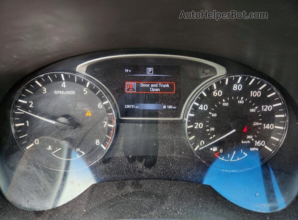 1N4AL3AP4GN363770 2016 NISSAN ALTIMA Charcoal Vista del cuadro de instrumentos