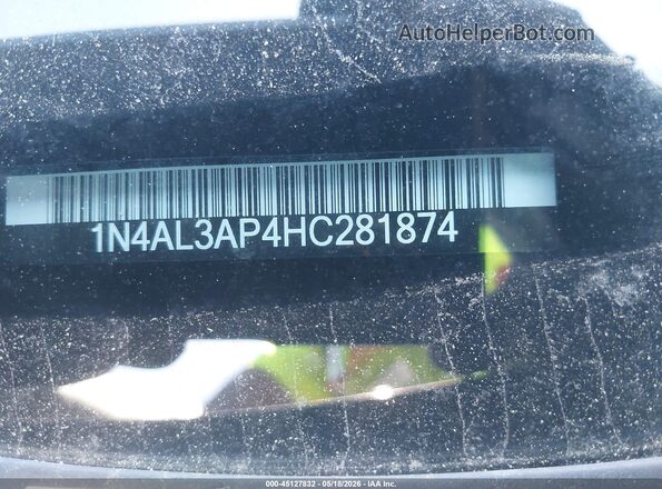 1N4AL3AP4HC281874 2017 NISSAN ALTIMA Black 