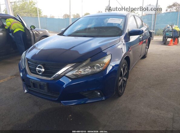 1N4AL3AP4JC120558 2018 NISSAN ALTIMA Blue წინა მარცხენა ხედი სამი მეოთხედიდან