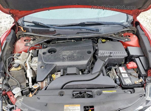 1N4AL3AP5HC267949 2017 NISSAN ALTIMA Красный Вид задней части салона