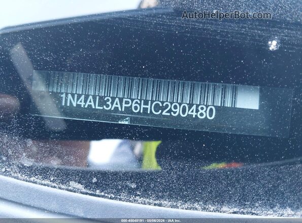 1N4AL3AP6HC290480 2017 NISSAN ALTIMA Серебряный Вид подкапотного пространства