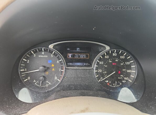 1N4AL3AP7GC180620 2016 NISSAN ALTIMA White Instrument cluster view