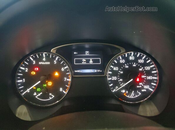 1N4AL3AP7GC199359 2016 NISSAN ALTIMA Silver ხელსაწყოთა პანელის ხედი