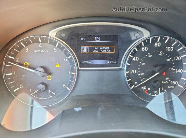 1N4AL3AP7HN327587 2017 NISSAN ALTIMA White Instrument cluster view