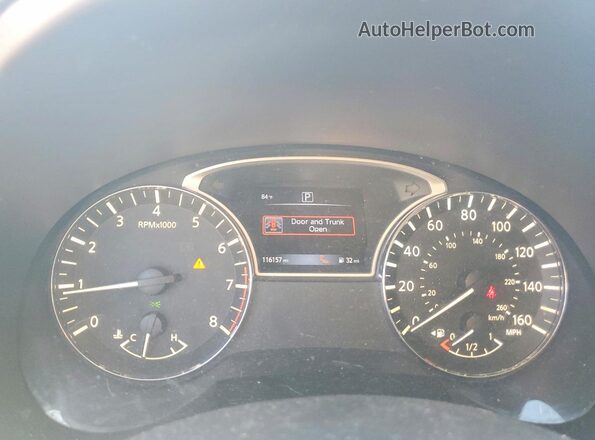 1N4AL3AP8GC206206 2016 NISSAN ALTIMA Gray ხელსაწყოთა პანელის ხედი