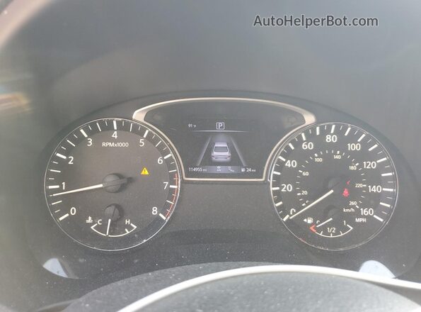 1N4AL3AP8JC125147 2018 NISSAN ALTIMA Серебряный Вид щитка приборов
