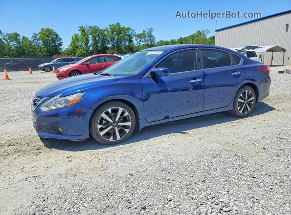 1N4AL3AP9JC141163 2018 NISSAN ALTIMA Blue Առջևի ձախ երեք քառորդ տեսարան