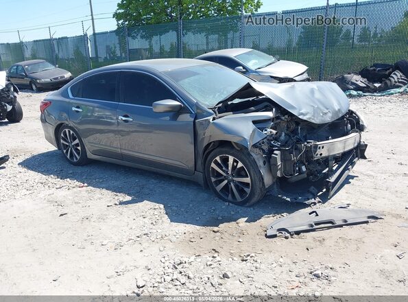1N4AL3APXHC145054 2017 NISSAN ALTIMA Серый Передняя правая четверть