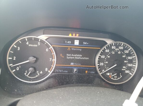 1N4AL4FV0LC178358 2020 NISSAN ALTIMA Gray ხელსაწყოთა პანელის ხედი