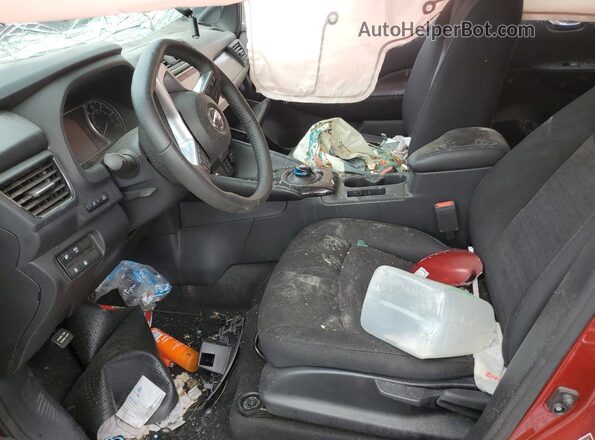 1N4AZ1CP6LC304290 2020 NISSAN LEAF Maroon Widok wnętrza z przodu