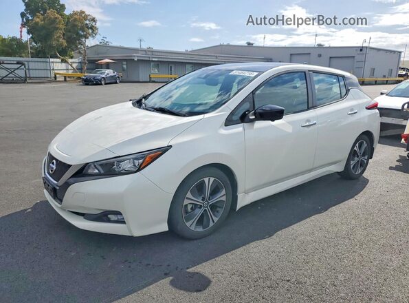 1N4AZ1CP8LC301732 2020 NISSAN LEAF White Vista tres cuartos delantera izquierda