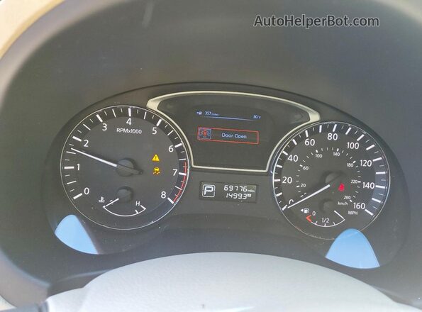 1N4BL3AP0DC248563 2019 NISSAN ALTIMA Red ხელსაწყოთა პანელის ხედი