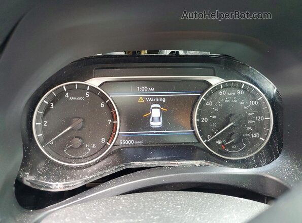 1N4BL4BV2KC176006 2019 NISSAN ALTIMA Black Widok zestawu wskaźników