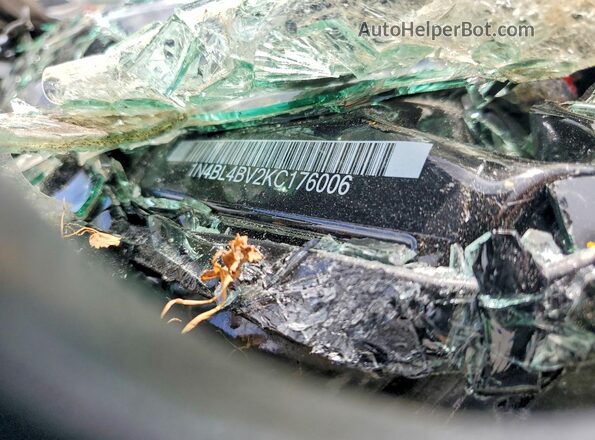 1N4BL4BV2KC176006 2019 NISSAN ALTIMA Black Widok naklejki z numerem VIN