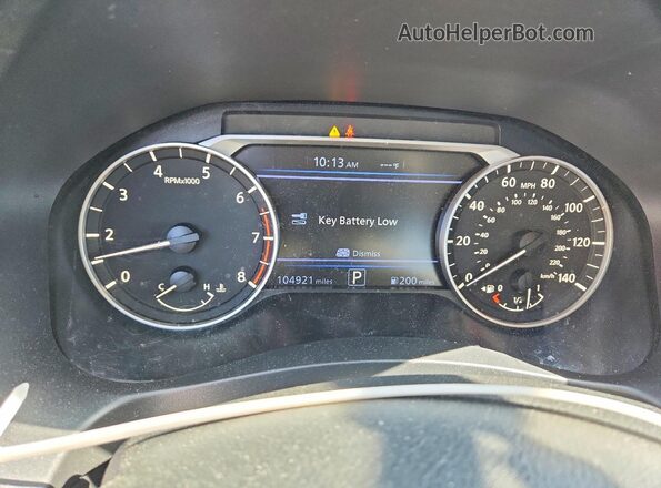1N4BL4BV6LC226522 2020 NISSAN ALTIMA White Vista del cuadro de instrumentos