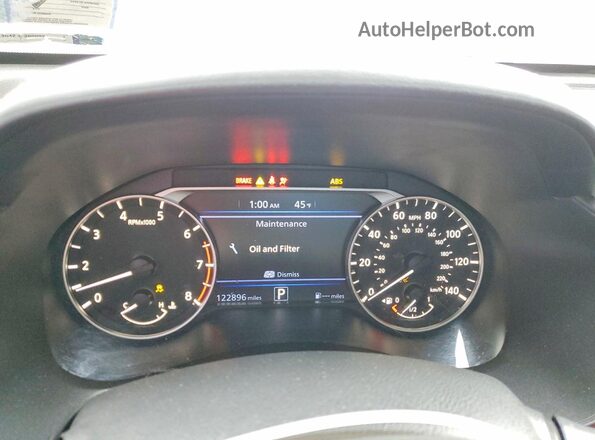 1N4BL4CV2KC103281 2019 NISSAN ALTIMA Blue Instrument cluster view