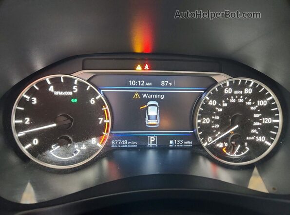 1N4BL4CV2KC118069 2019 NISSAN ALTIMA Синий Вид щитка приборов