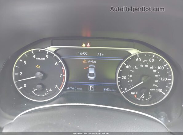 1N4BL4CV4KN307696 2019 NISSAN ALTIMA Белый Вид задних сидений