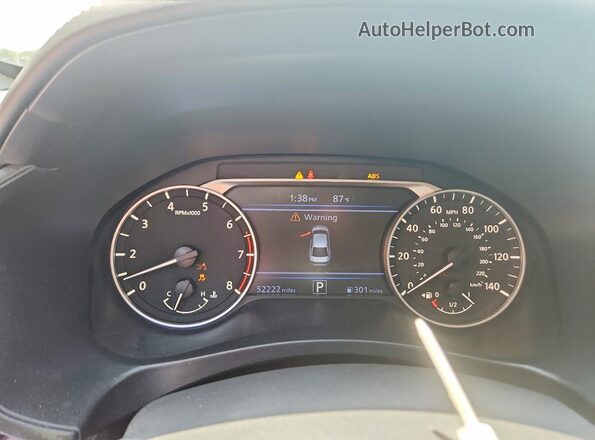 1N4BL4CV5LC229040 2020 NISSAN ALTIMA Синий Вид щитка приборов