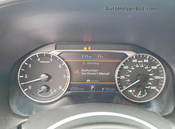 1N4BL4CV8LC283366 2020 NISSAN ALTIMA Серый Вид щитка приборов