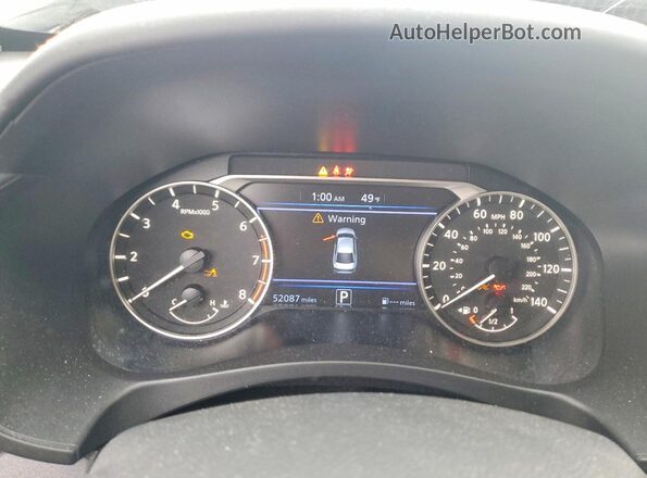 1N4BL4CVXLC128690 2020 NISSAN ALTIMA Белый Вид щитка приборов