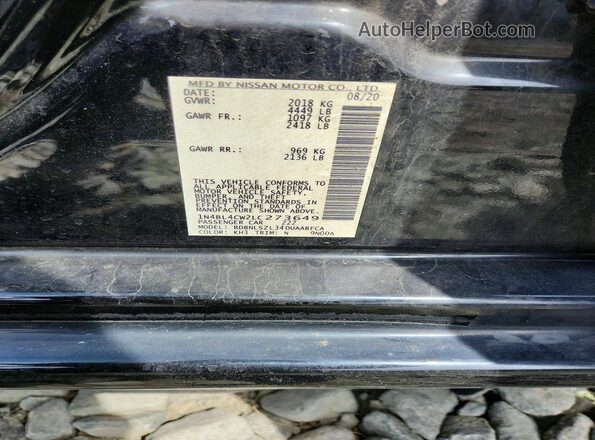 1N4BL4CW2LC273649 2020 NISSAN ALTIMA Черный Вид подкапотного пространства