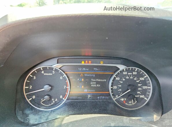 1N4BL4DV3NN330275 2022 NISSAN ALTIMA Черный Вид щитка приборов