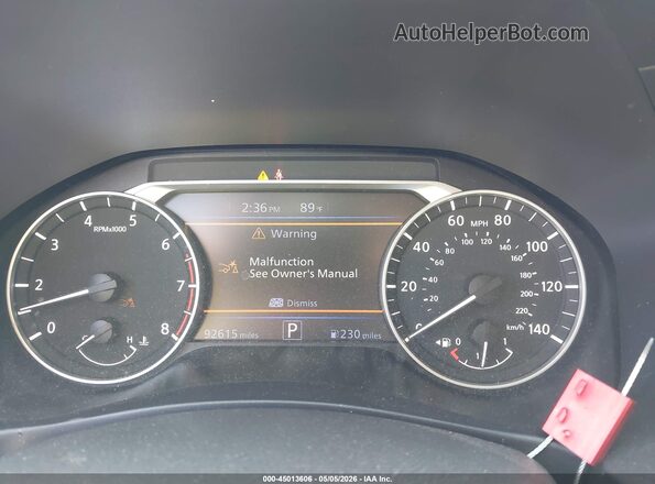 1N4BL4DV7MN314871 2021 NISSAN ALTIMA Белый Вид задних сидений