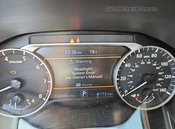 1N4BL4DVXNN396399 2022 NISSAN ALTIMA Blue Instrument cluster view
