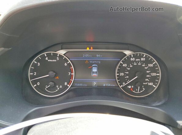 1N4BL4DW3KC136104 2019 NISSAN ALTIMA Серый Вид щитка приборов