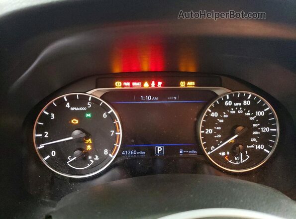 1N4BL4DW3NN381865 2022 NISSAN ALTIMA Charcoal Widok zestawu wskaźników