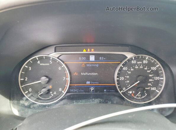 1N4BL4EV8KC255790 2019 NISSAN ALTIMA Черный Вид щитка приборов