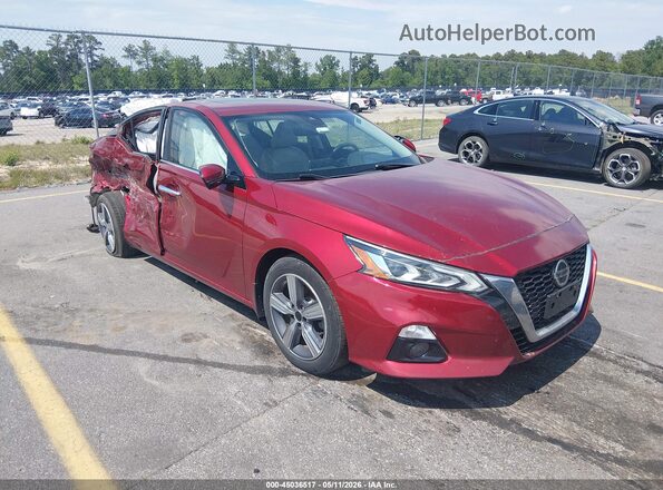 1N4BL4EW1KC200820 2019 NISSAN ALTIMA Бордовый Передняя правая четверть