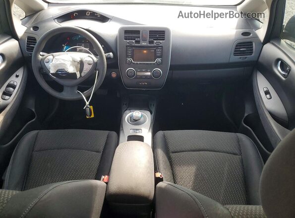 1N4BZ0CP1HC309273 2017 NISSAN LEAF Black წინა პანელის ხედი