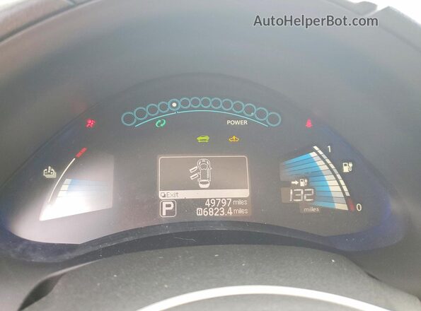 1N4BZ0CP1HC309273 2017 NISSAN LEAF Black ხელსაწყოთა პანელის ხედი