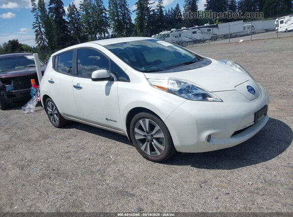 1N4BZ0CP2GC311886 2016 NISSAN LEAF Белый Передняя правая четверть