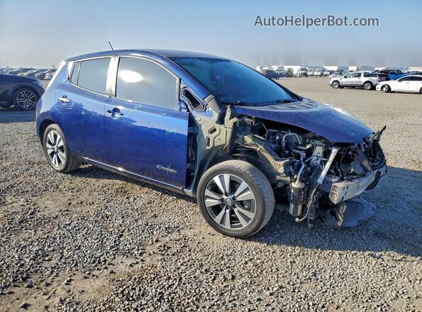 1N4BZ0CP2HC310898 2017 NISSAN LEAF Синий Передняя правая четверть