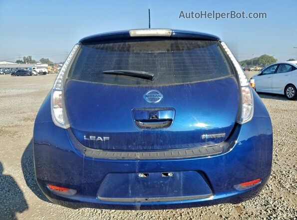 1N4BZ0CP2HC310898 2017 NISSAN LEAF Синий Вид сзади